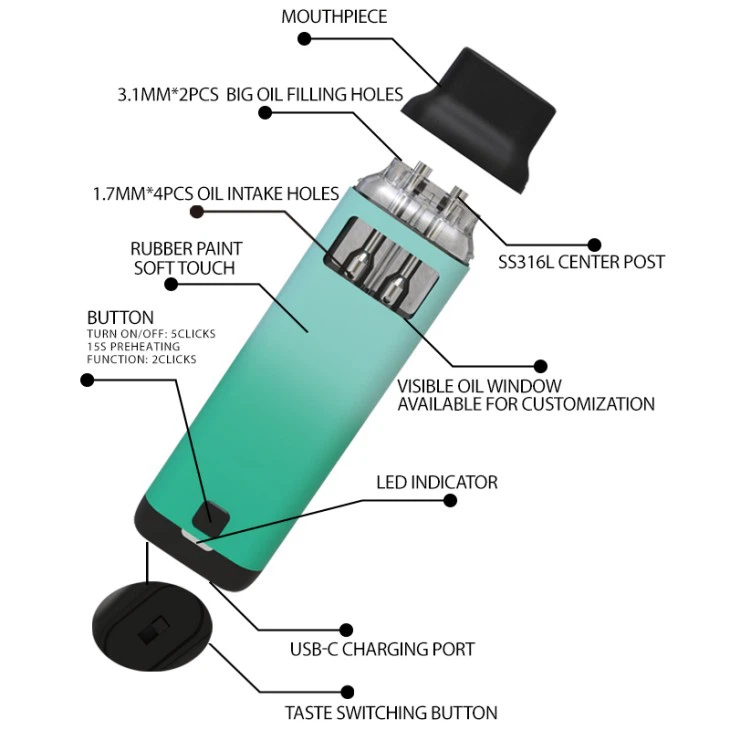 Disposable double flavors vape 9