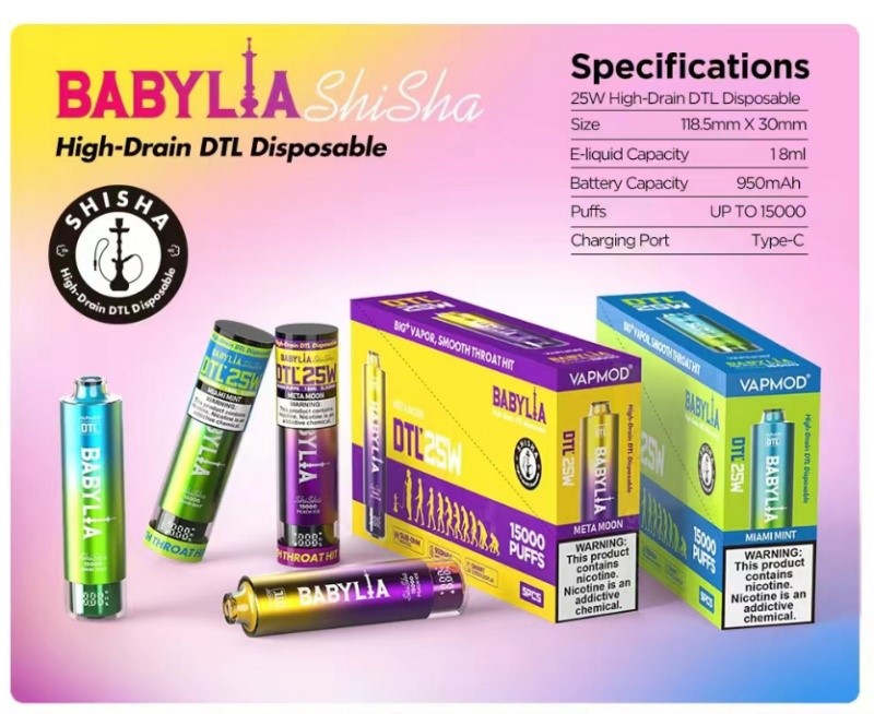 VAPMOD DTL BABYLIA 15000 4 VAPMOD DTL BABYLIA 15000 4