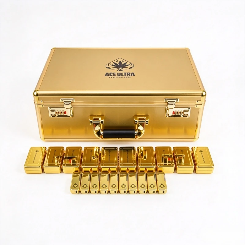 High Quality 2ml 2g Disposable Empty Muha Ace Gold Gift Packaging with Device-13 High Quality 2ml 2g Disposable Empty Muha Ace Gold Gift Packaging with Device-13