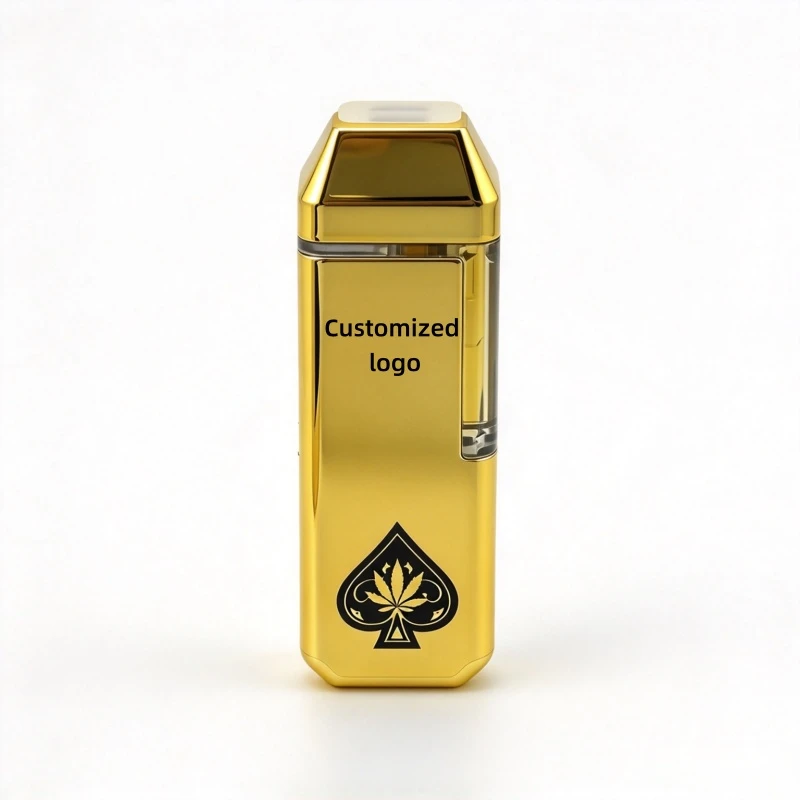 High Quality 2ml 2g Disposable Empty Muha Ace Gold Gift Packaging with Device-16 High Quality 2ml 2g Disposable Empty Muha Ace Gold Gift Packaging with Device-16